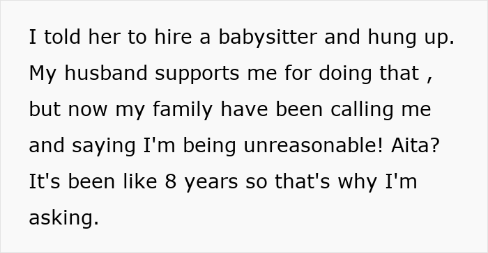 25YO Has No Babysitting Help For The Sis Who Outed Her To Their Family And Destroyed Her Teen Years 25YO Has No Babysitting Help For The Sis Who Outed Her To Their Family And Destroyed Her Teen Years