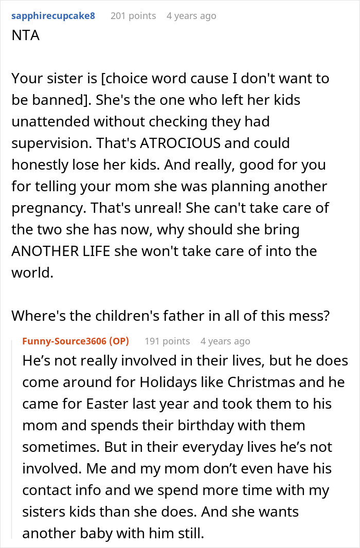 Teen Exposes Sister’s Plan Of 3rd Pregnancy After Being Sick Of Acting Like Free Sitter For Her Kids Teen Exposes Sister’s Plan Of 3rd Pregnancy After Being Sick Of Acting Like Free Sitter For Her Kids