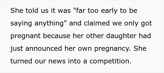 MIL Turns DIL’s And Daughter’s Pregnancy Into A Competition, Offers No Sympathy As DIL Miscarries
