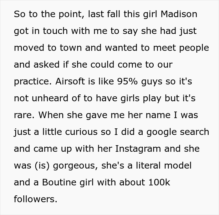 Airsoft Leader Boots Woman For Ignoring Dress Code, Learns She Was Lining Up Sponsors For The Squad Airsoft Leader Boots Woman For Ignoring Dress Code, Learns She Was Lining Up Sponsors For The Squad