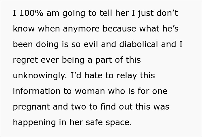 25YO Woman Realizes 39YO BF Is A Cheater, Worries About Telling His Pregnant Wife The Truth