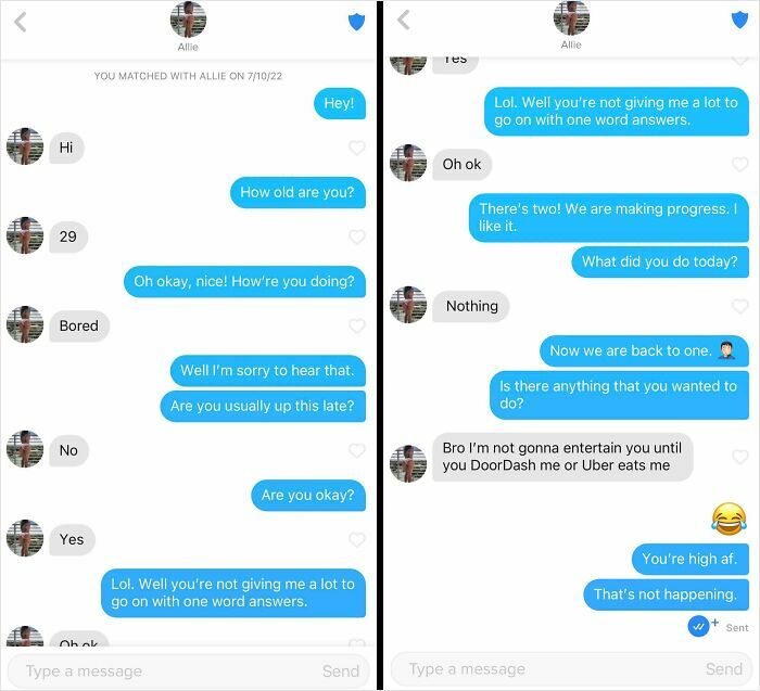 53 Tinder Texts That Expose The Crazy And Weird Ways People Date These Days