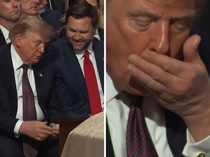 Trump’s Most Chaotic Moments From Lindsey Graham’s Funeral As He Appears To Fall Asleep After Mocking Senator