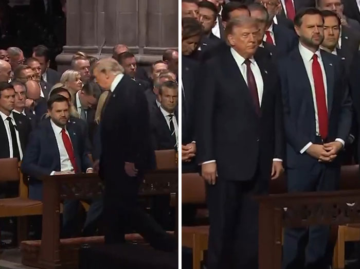 Trump’s Most Chaotic Moments From Lindsey Graham’s Funeral As He Appears To Fall Asleep After Mocking Senator