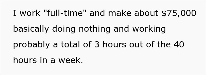 Woman Gets Lucky With An Extremely Easy Job For A Medium Salary, Confesses How She Feels About It