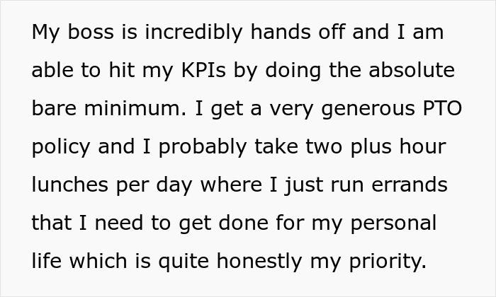 Woman Gets Lucky With An Extremely Easy Job For A Medium Salary, Confesses How She Feels About It