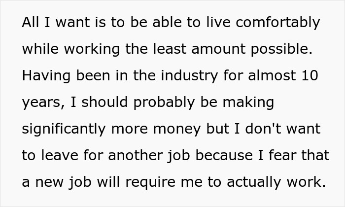 Woman Gets Lucky With An Extremely Easy Job For A Medium Salary, Confesses How She Feels About It