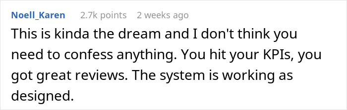 Woman Gets Lucky With An Extremely Easy Job For A Medium Salary, Confesses How She Feels About It
