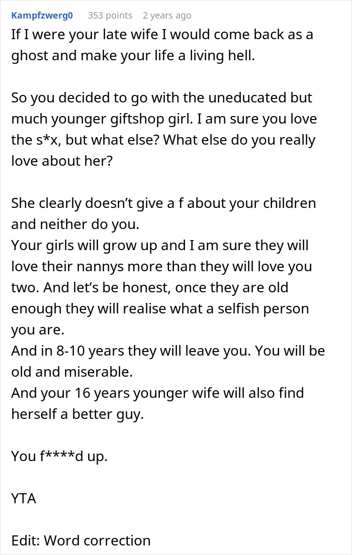Dad Hires A Nanny Because His New Wife Can’t Handle His Kids