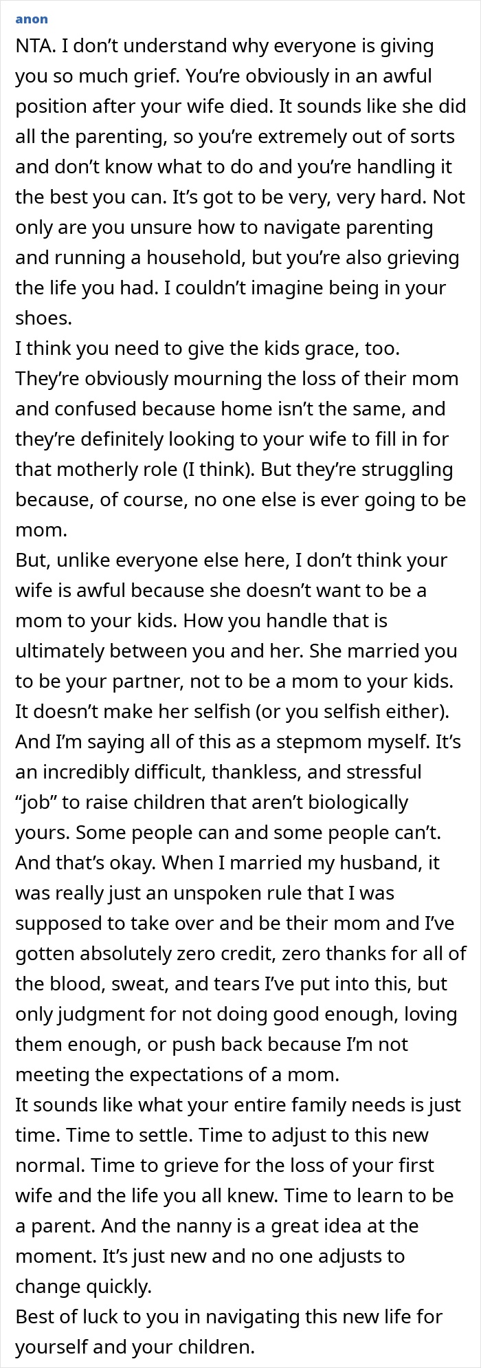 Dad Hires A Nanny Because His New Wife Can’t Handle His Kids