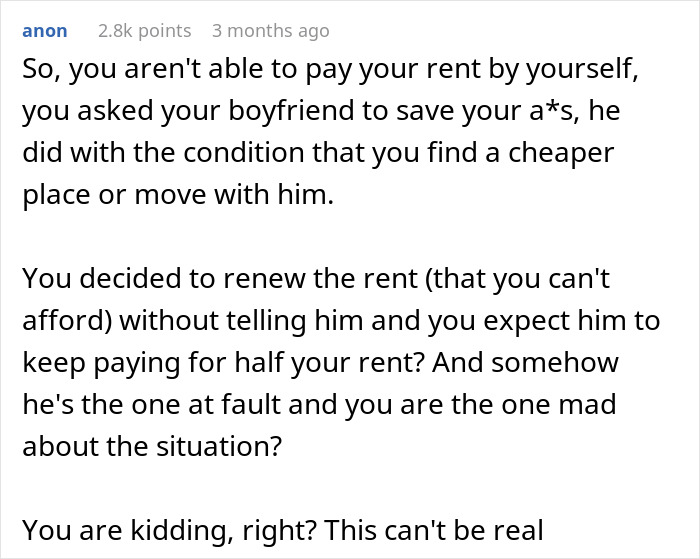 Man Blocks Girlfriend Everywhere After She Makes A Horrible Financial Decision: “This Can’t Be Real” Man Blocks Girlfriend Everywhere After She Makes A Horrible Financial Decision: “This Can’t Be Real”