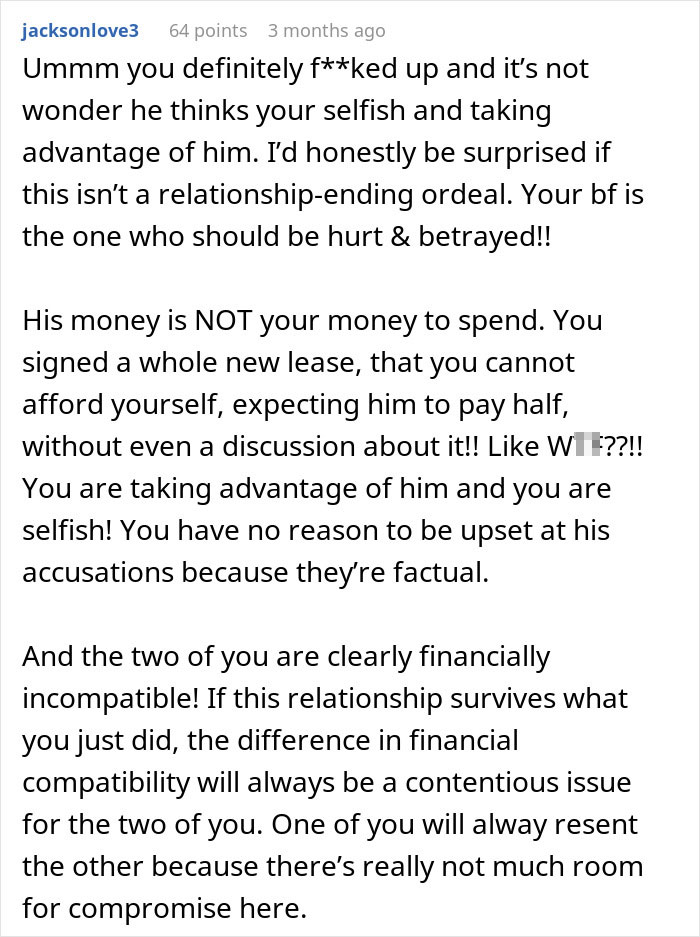 Man Blocks Girlfriend Everywhere After She Makes A Horrible Financial Decision: “This Can’t Be Real” Man Blocks Girlfriend Everywhere After She Makes A Horrible Financial Decision: “This Can’t Be Real”