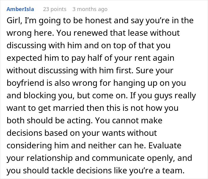 Man Blocks Girlfriend Everywhere After She Makes A Horrible Financial Decision: “This Can’t Be Real” Man Blocks Girlfriend Everywhere After She Makes A Horrible Financial Decision: “This Can’t Be Real”