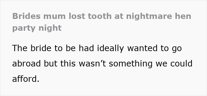 Bride Wanted A Perfect Bachelorette, Got Family Drama, Screaming Matches And A Missing Tooth Bride Wanted A Perfect Bachelorette, Got Family Drama, Screaming Matches And A Missing Tooth