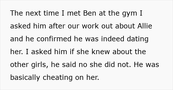 Guy Exposed As A Chronic Cheater, Can’t Understand Why Gym Buddy Said Goodbye To Their Friendship Guy Exposed As A Chronic Cheater, Can’t Understand Why Gym Buddy Said Goodbye To Their Friendship