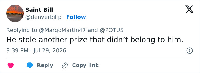 “Kindergartener” Trump Tries To Slip Away With Another Award He Didn’t Win: “Nothing He Won’t Try To Steal”
