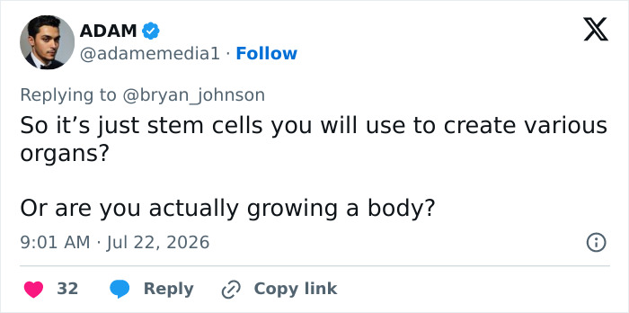 Multimillionaire Biohacker Bryan Johnson Shocks Fans As He Reveals He “Cloned Himself As A Baby” Multimillionaire Biohacker Bryan Johnson Shocks Fans As He Reveals He “Cloned Himself As A Baby”