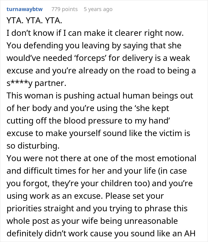Husband Complains About Wife Squeezing His Hand Too Hard During Labor, Leaves To Get Some Rest Husband Complains About Wife Squeezing His Hand Too Hard During Labor, Leaves To Get Some Rest