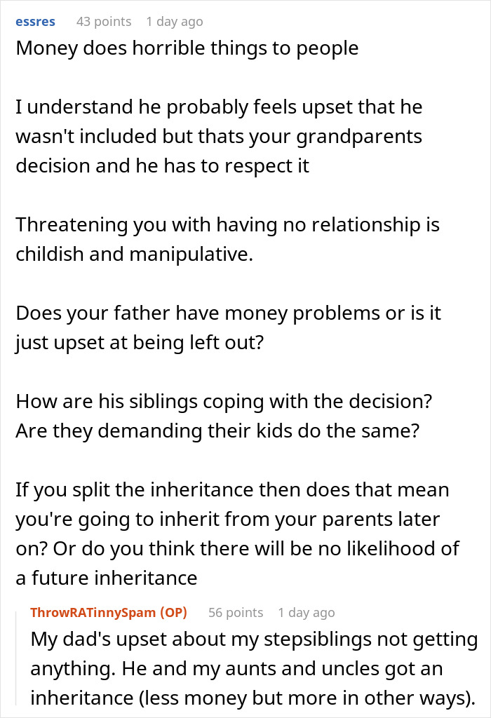 Greedy Dad Decides To Ruin His Relationship With Bio Kids Over Inheritance To Make Stepkids Happy Greedy Dad Decides To Ruin His Relationship With Bio Kids Over Inheritance To Make Stepkids Happy