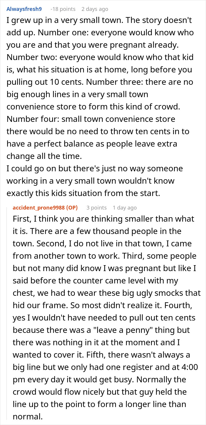 Man Yells At Pregnant Cashier Over A Kind Gesture To A Kid, Customers Respond With A Wholesome “Snack Fund” Man Yells At Pregnant Cashier Over A Kind Gesture To A Kid, Customers Respond With A Wholesome “Snack Fund”