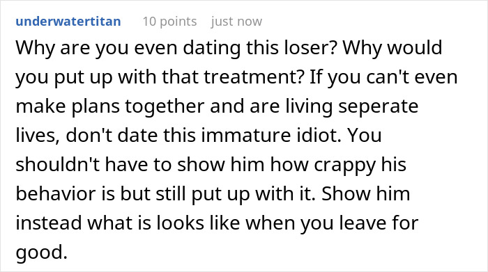 Woman Starts Treating Boyfriend The Way He Treats Her: “If He Can Do It, Why Can’t I?” Woman Starts Treating Boyfriend The Way He Treats Her: “If He Can Do It, Why Can’t I?”