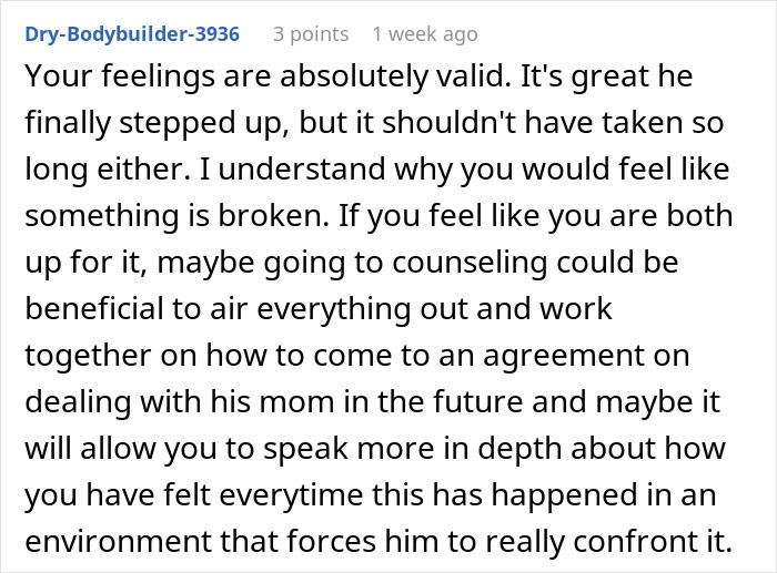 Wife Sets “Nobody Comes Over” Rule After Miscarriage, Hubby Thinks It Doesn’t Apply To His Mommy Wife Sets “Nobody Comes Over” Rule After Miscarriage, Hubby Thinks It Doesn’t Apply To His Mommy