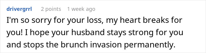 Wife Sets “Nobody Comes Over” Rule After Miscarriage, Hubby Thinks It Doesn’t Apply To His Mommy Wife Sets “Nobody Comes Over” Rule After Miscarriage, Hubby Thinks It Doesn’t Apply To His Mommy