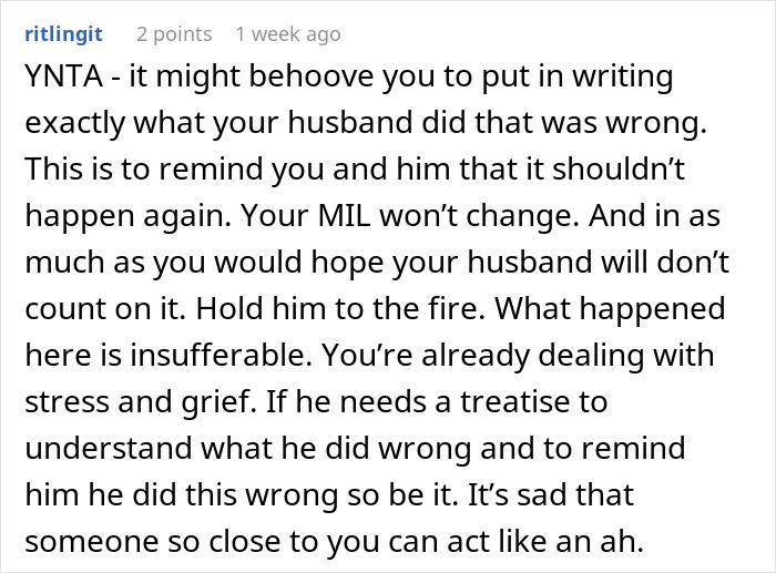 Wife Sets “Nobody Comes Over” Rule After Miscarriage, Hubby Thinks It Doesn’t Apply To His Mommy Wife Sets “Nobody Comes Over” Rule After Miscarriage, Hubby Thinks It Doesn’t Apply To His Mommy