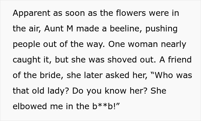 Woman Is So Desperate For A Husband That She Does Everything To “Win” The Wedding Bouquet Toss