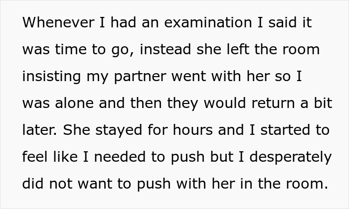 New Mom Feels Betrayed As MIL Forces Her Way Into Delivery Room, Husband Doesn’t Stop Her