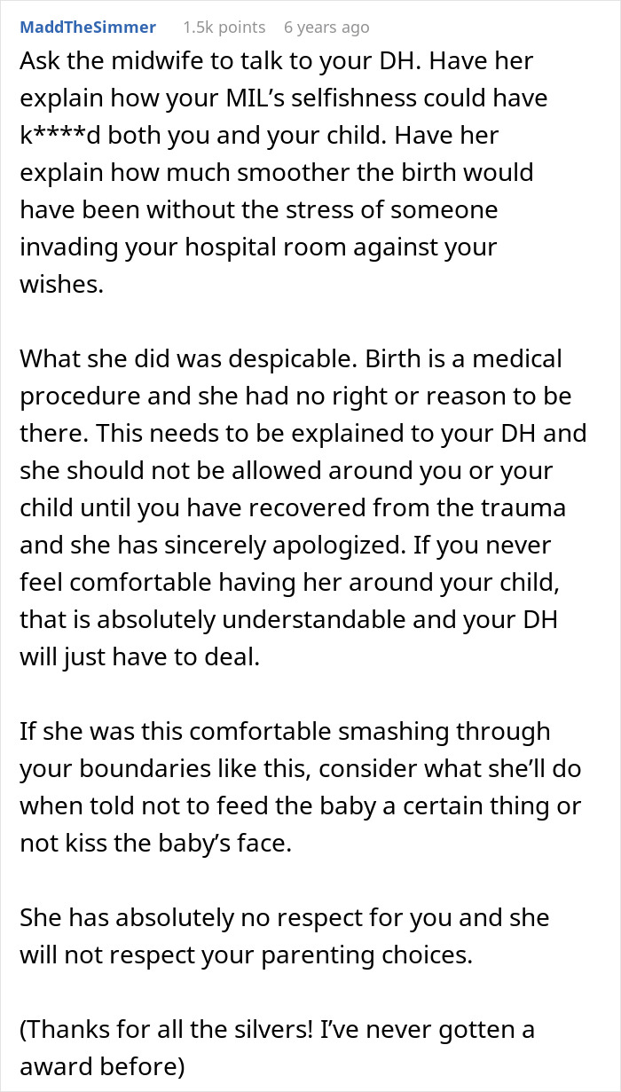 New Mom Feels Betrayed As MIL Forces Her Way Into Delivery Room, Husband Doesn’t Stop Her