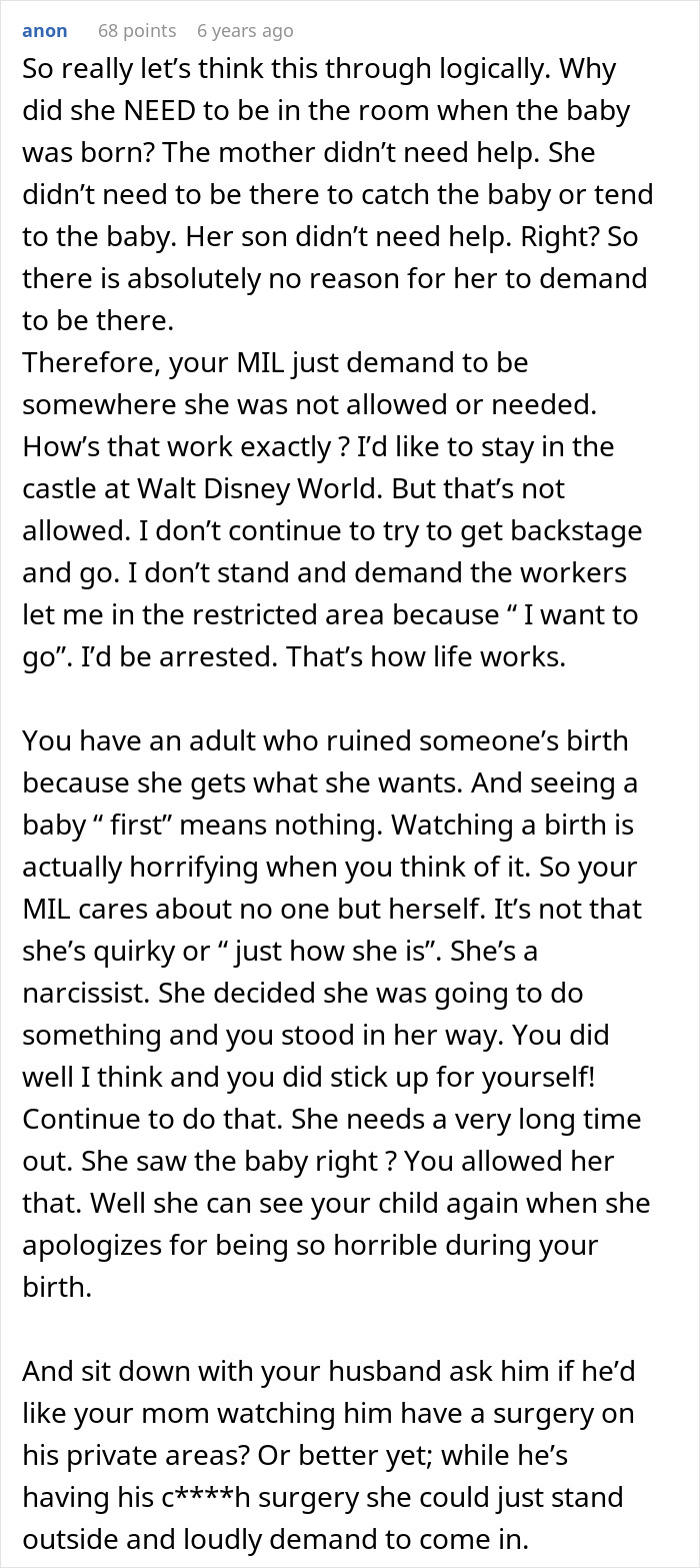 New Mom Feels Betrayed As MIL Forces Her Way Into Delivery Room, Husband Doesn’t Stop Her
