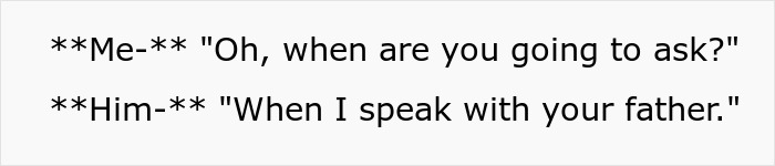 BF Refuses To Propose Without Her Estranged Father’s Blessing And His GF Wonders Who She Is Dating