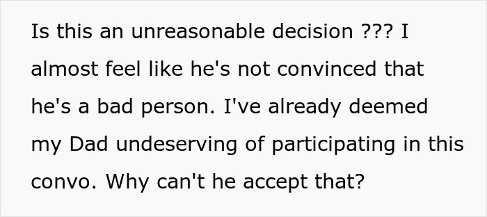 BF Refuses To Propose Without Her Estranged Father’s Blessing And His GF Wonders Who She Is Dating