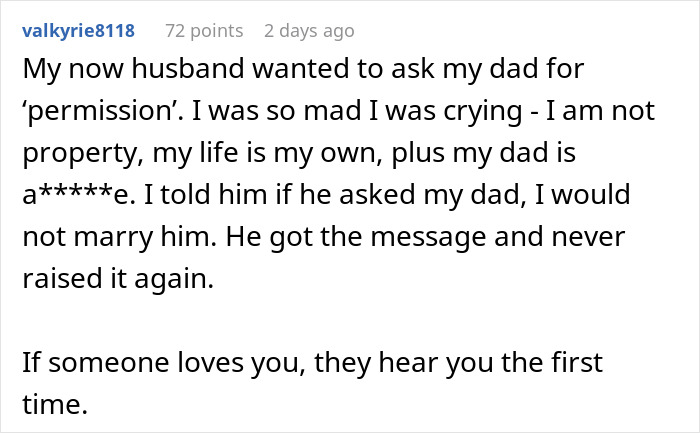 BF Refuses To Propose Without Her Estranged Father’s Blessing And His GF Wonders Who She Is Dating