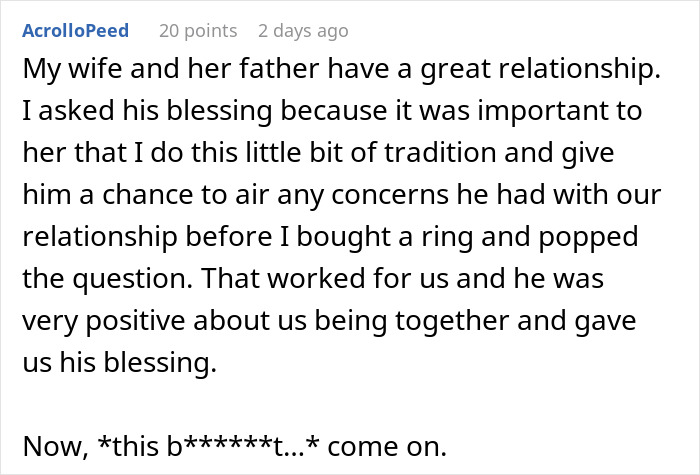 BF Refuses To Propose Without Her Estranged Father’s Blessing And His GF Wonders Who She Is Dating