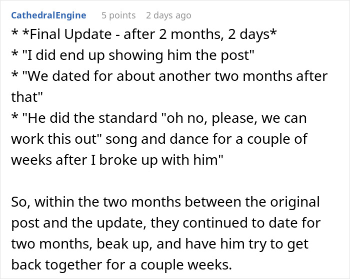 BF Refuses To Propose Without Her Estranged Father’s Blessing And His GF Wonders Who She Is Dating