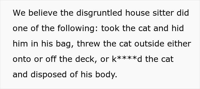Couple Trust Their Home To A House Sitter While Abroad, End Up With A Crashed Car And A Lost Cat