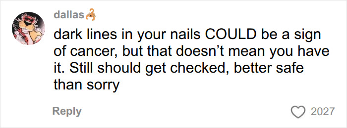 Man’s Viral Costco Chicken Clip Sparks Concern As Viewers Notice Dark Nail Stripe, Expert Explains What It Means Man’s Viral Costco Chicken Clip Sparks Concern As Viewers Notice Dark Nail Stripe, Expert Explains What It Means