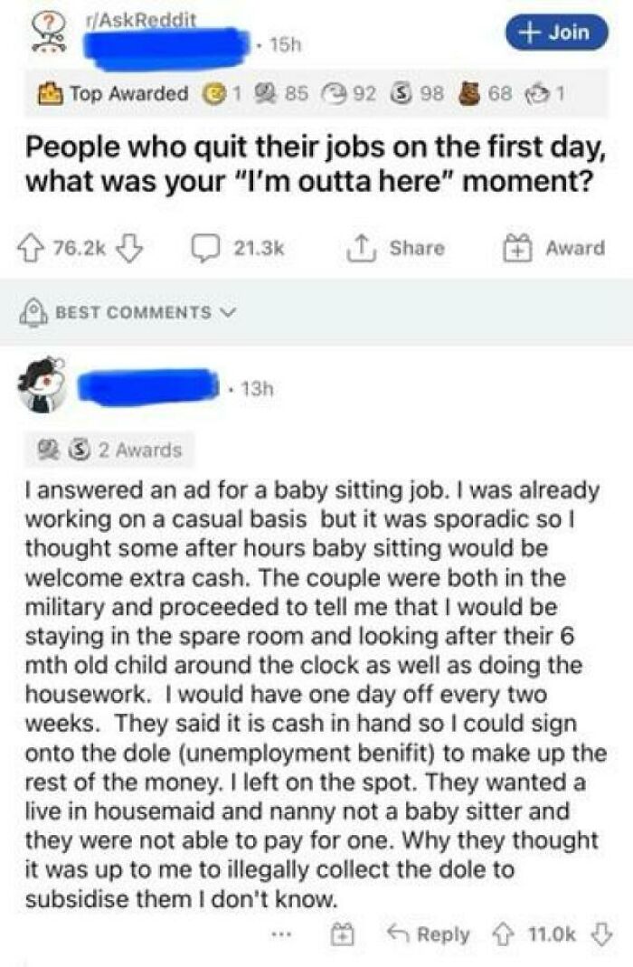 80 Entitled And Delusional Parents Who Thought Babysitting Their Kids Was A Privilege, Not A Job 80 Entitled And Delusional Parents Who Thought Babysitting Their Kids Was A Privilege, Not A Job