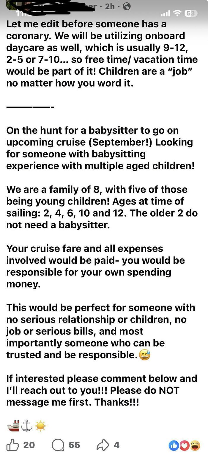 80 Entitled And Delusional Parents Who Thought Babysitting Their Kids Was A Privilege, Not A Job 80 Entitled And Delusional Parents Who Thought Babysitting Their Kids Was A Privilege, Not A Job
