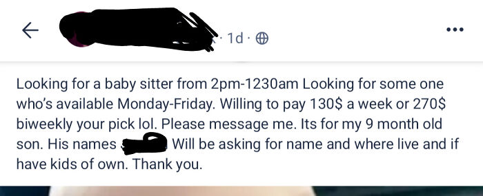 80 Entitled And Delusional Parents Who Thought Babysitting Their Kids Was A Privilege, Not A Job 80 Entitled And Delusional Parents Who Thought Babysitting Their Kids Was A Privilege, Not A Job