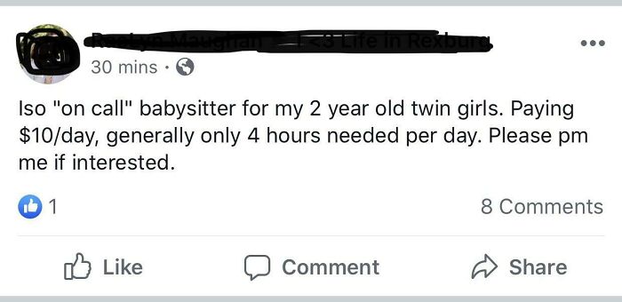 80 Entitled And Delusional Parents Who Thought Babysitting Their Kids Was A Privilege, Not A Job 80 Entitled And Delusional Parents Who Thought Babysitting Their Kids Was A Privilege, Not A Job