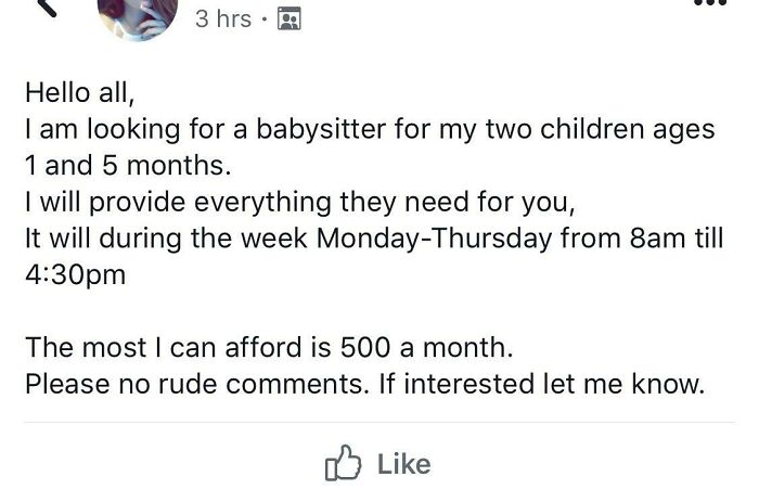 80 Entitled And Delusional Parents Who Thought Babysitting Their Kids Was A Privilege, Not A Job 80 Entitled And Delusional Parents Who Thought Babysitting Their Kids Was A Privilege, Not A Job