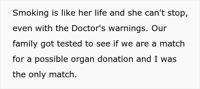 Teen’s Life Is A Mess After He Refuses To Donate His Lung To His Mom And She Feels Her End Nearing Teen’s Life Is A Mess After He Refuses To Donate His Lung To His Mom And She Feels Her End Nearing