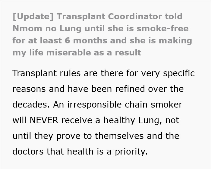 Teen’s Life Is A Mess After He Refuses To Donate His Lung To His Mom And She Feels Her End Nearing Teen’s Life Is A Mess After He Refuses To Donate His Lung To His Mom And She Feels Her End Nearing