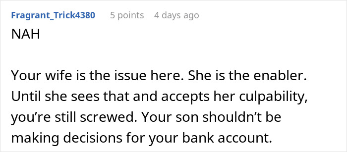 Man Has Enough Of Financially Supporting Son In His 40s, Gets Shut Up By Wife Man Has Enough Of Financially Supporting Son In His 40s, Gets Shut Up By Wife