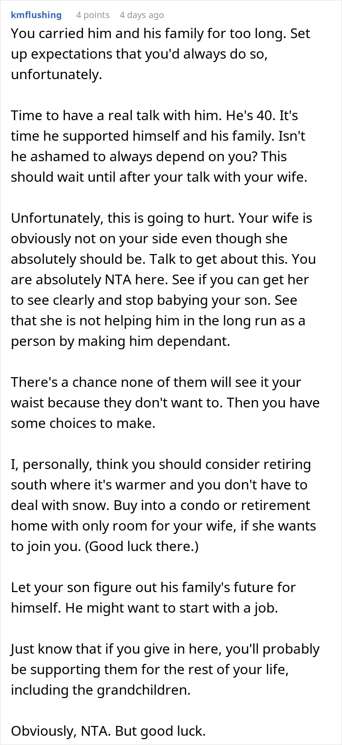 Man Has Enough Of Financially Supporting Son In His 40s, Gets Shut Up By Wife Man Has Enough Of Financially Supporting Son In His 40s, Gets Shut Up By Wife