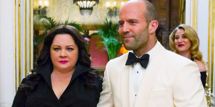 Melissa McCarthy and Jason Statham in Spy (2015) Melissa McCarthy and Jason Statham in Spy (2015)
