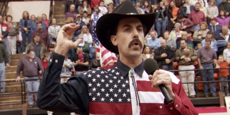 Sacha Baron Cohen in Borat (2006) Sacha Baron Cohen in Borat (2006)